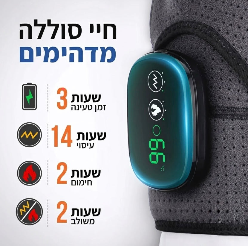 TechCoveryPro™️ 3 in 1 - מכשיר עיסוי ותרפיית חום מתקדם