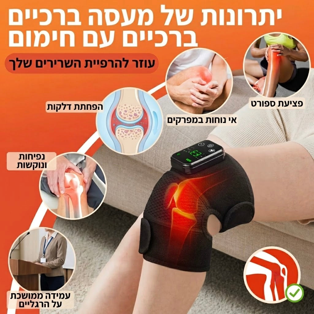 TechCoveryPro™️ 3 in 1 - מכשיר עיסוי ותרפיית חום מתקדם